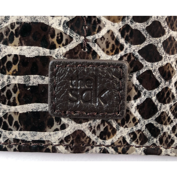 The Sak, Snake Print Leather Card/ Coin Wallet/ Pouch, Gray - Picture 3 of 12